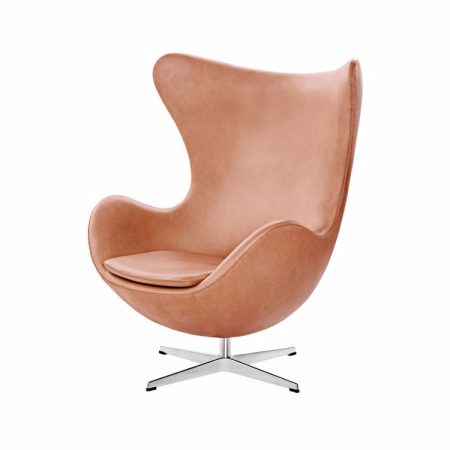 Fritz Hansen Ægget Lænestol - Rustic Læder